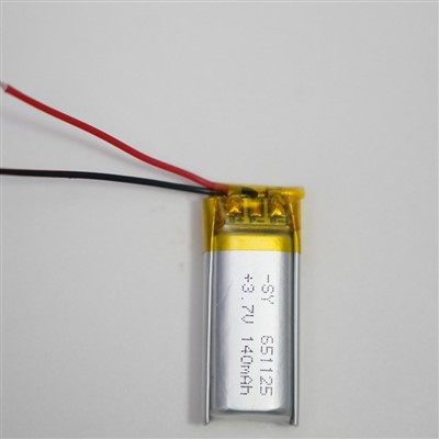 باتری لیتیوم یون پلیمر 3.7 V 140mah